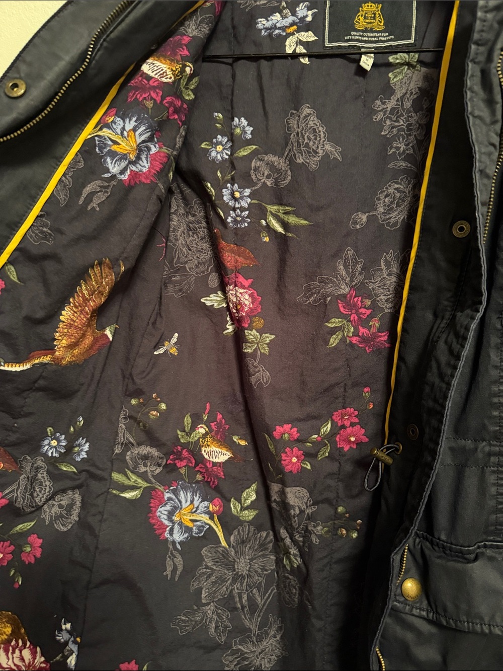 Joules Women’s lined Wax Jacket Size US 2 - Picture 3 of 7